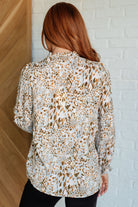 Office Safari Keyhole Tie Detail Blouse - Charming Charlie