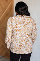 Office Safari Keyhole Tie Detail Blouse - Charming Charlie