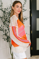 Off the Grid Net Color Block Layering Top - Charming Charlie