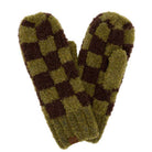 C.C Checkered Pattern Boucle Mittens - Charming Charlie
