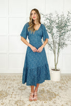 Olive Dress in Blue Vineyard - Charming Charlie