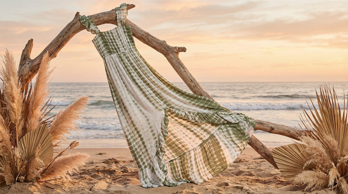 Woven Off the Shoulder Tye Dye Dress - Charming Charlie