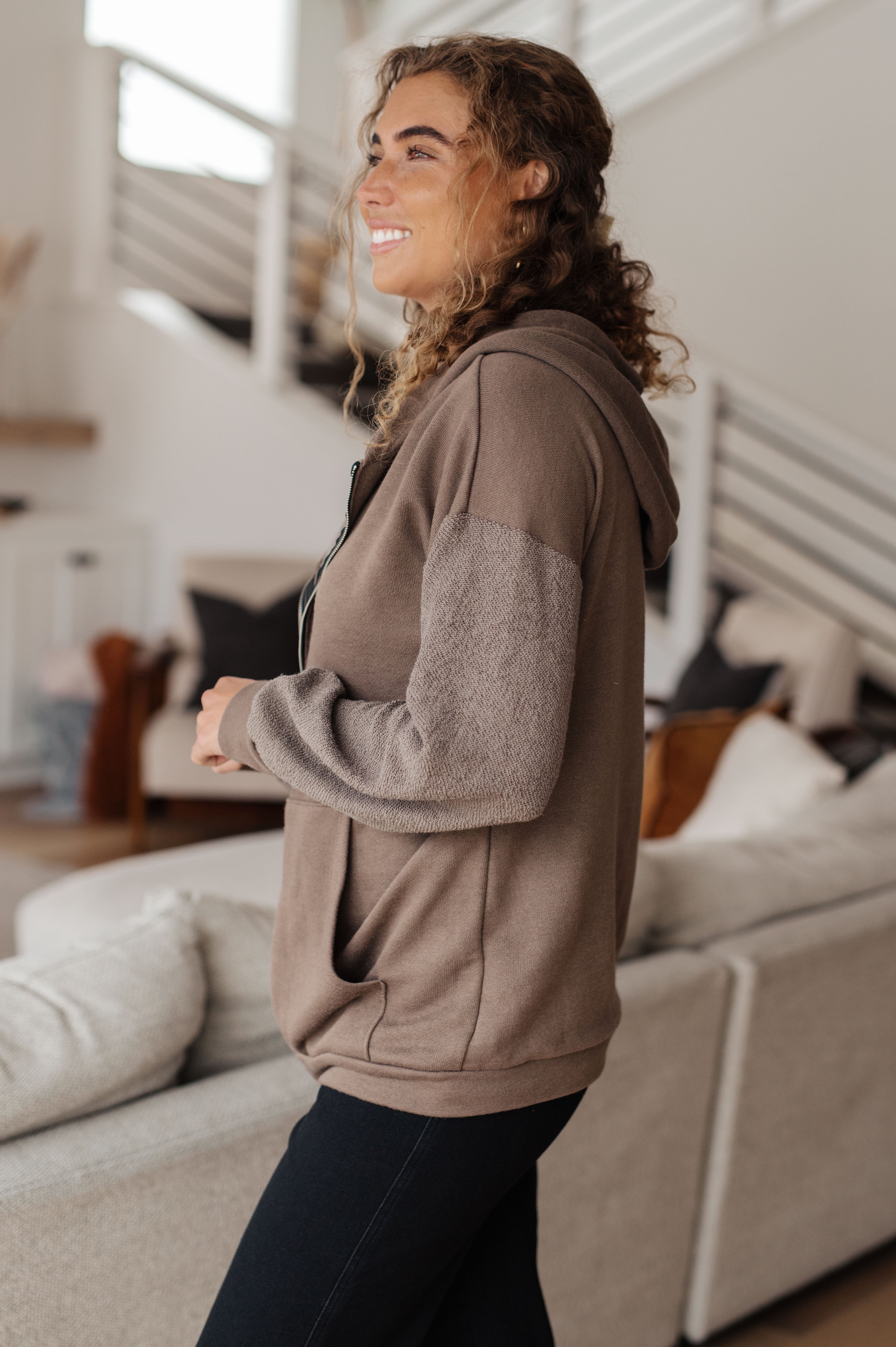 On And On Zip Up Hoodie - Charming Charlie
