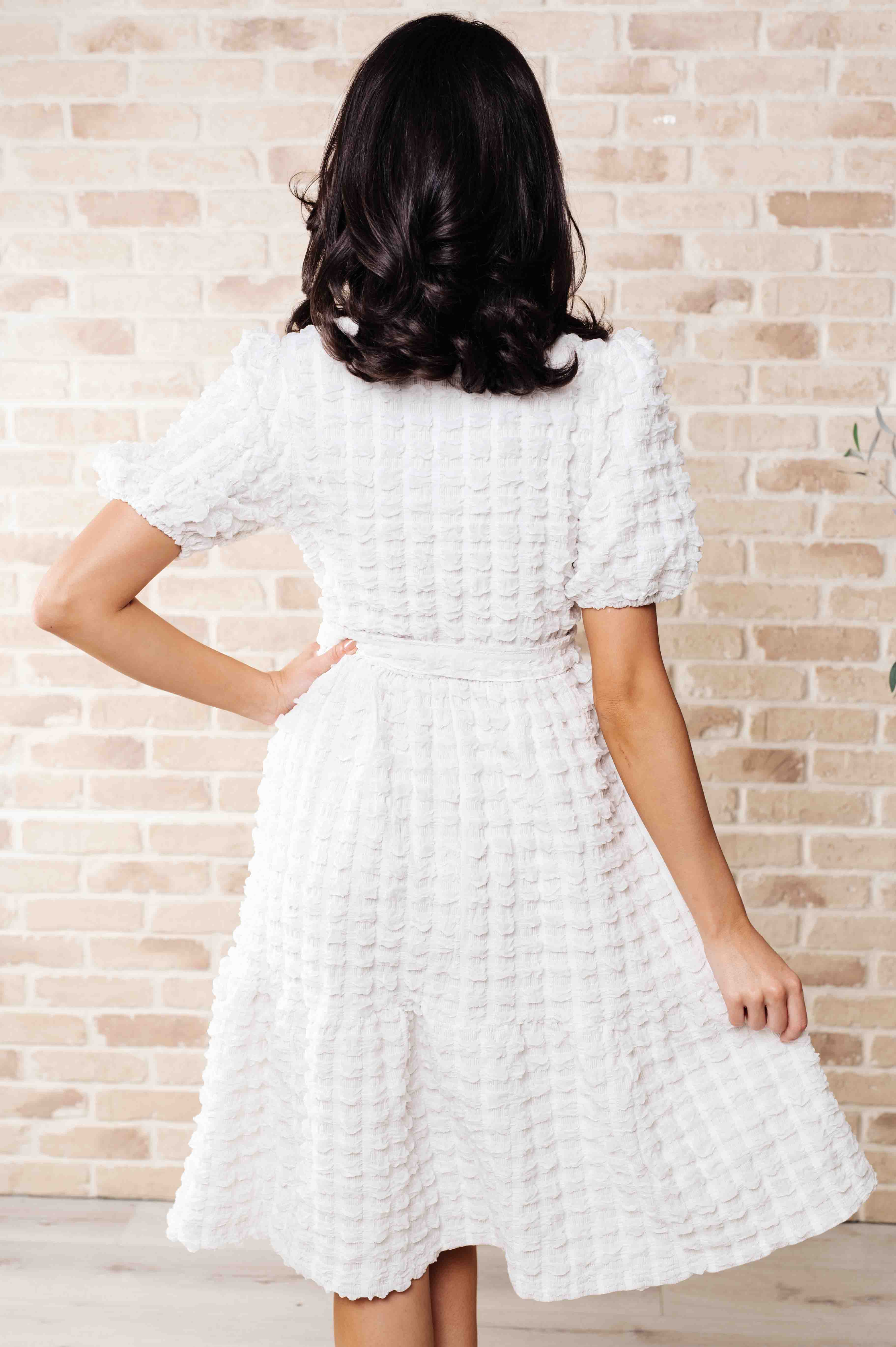 On Cloud Nine Bubble Midi Dress - Charming Charlie