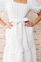 On Cloud Nine Bubble Midi Dress - Charming Charlie