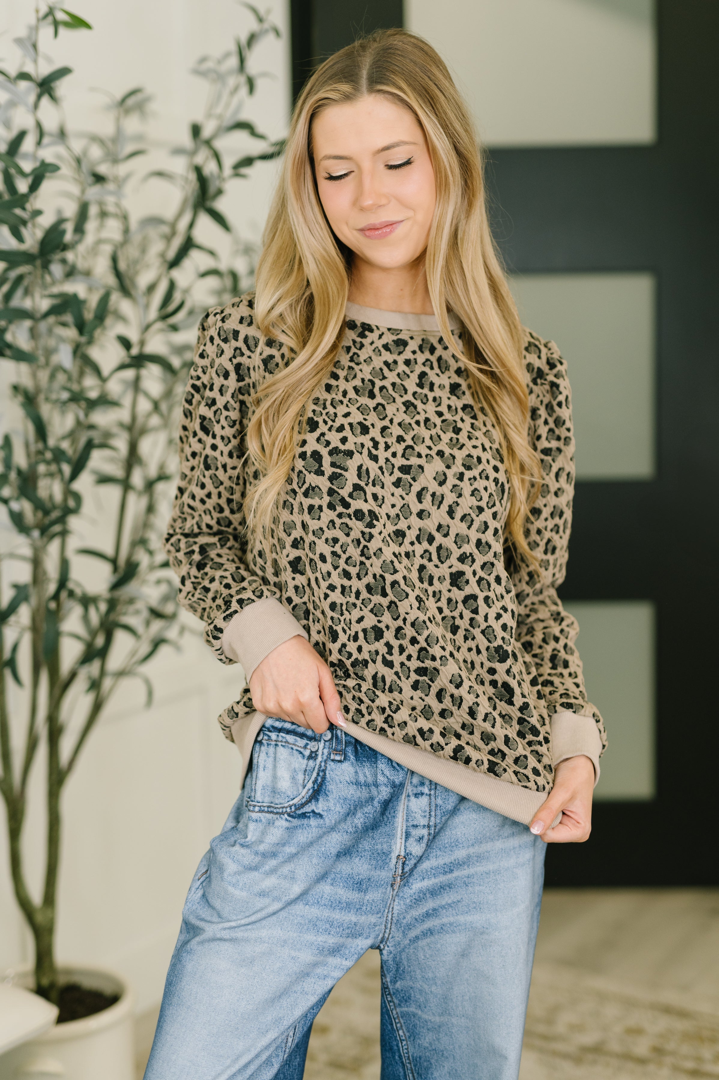 On The Prowl Leopard Print Top - Charming Charlie