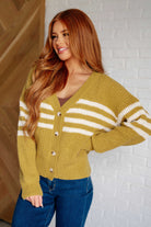 On Top of the World Striped Cardigan - Charming Charlie