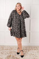 Once Again V-Neck Floral Dress - Charming Charlie