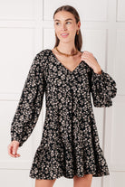 Once Again V-Neck Floral Dress - Charming Charlie