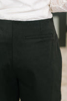 Only Pair Faux Wrap Skort in Black - Charming Charlie