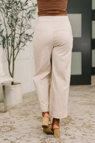 Only Pair High Waisted Wide Leg Bottoms in Linen - Charming Charlie