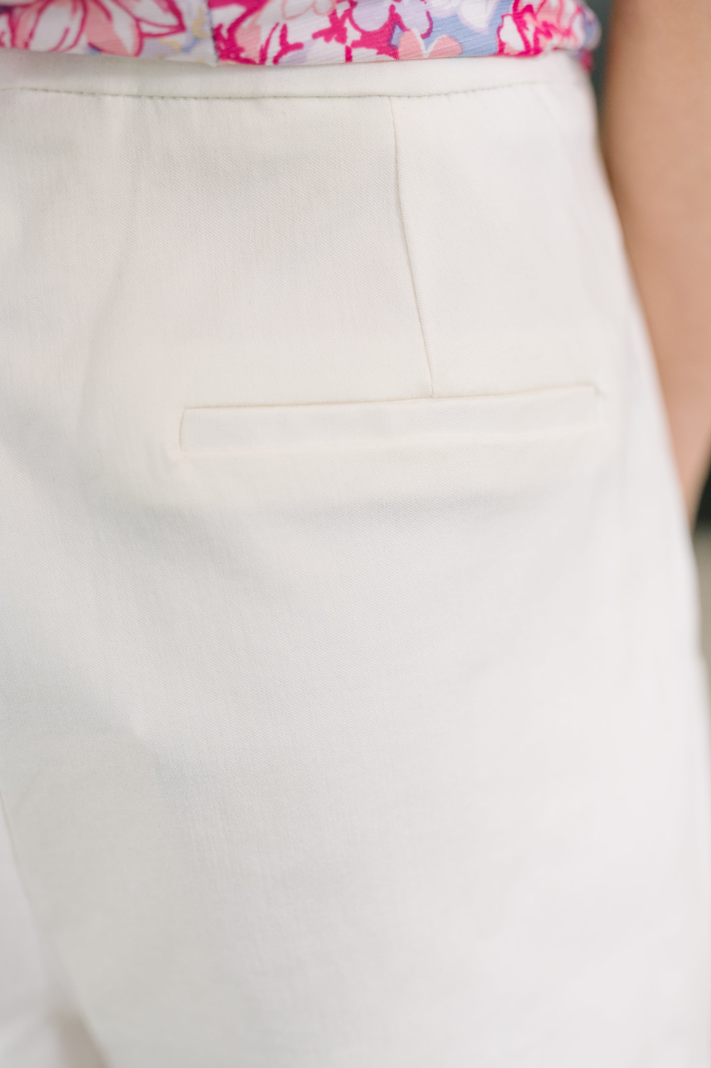 Only Pair High Waisted Wide Leg Bottoms in Off White - Charming Charlie