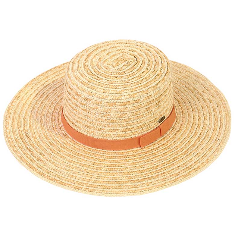 Orange CC Boater Sunhat with Solid, fashionable design and vibrant color will make you more attractive. It's a great accessory for any outfit. Whether you‚Äôre basking under the summer sun at the beach, lounging by the pool, or kicking back with friends at the lake. Perfect gifts for Prom, birthdays, holidays, or any occasion.