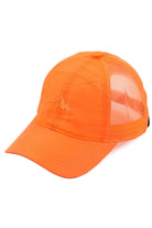 Orange C.C Weightless Windbreaker Baseball Cap is the ultimate combination of style and functionality. Made with lightweight materials, it protects from the wind while remaining comfortable to wear. Perfect for any outdoor activity, this cap is a must-have for those on the go.