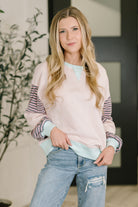Outside the Lines Oversized Color Block  Pullover - Charming Charlie