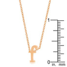 Rose Gold Finish Initial F Pendant - Charming Charlie