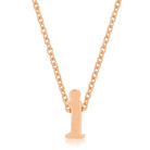 Rose Gold Finish Initial I Pendant - Charming Charlie