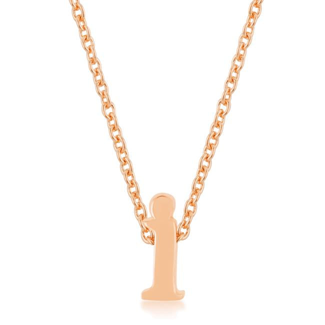 Rose Gold Finish Initial I Pendant - Charming Charlie