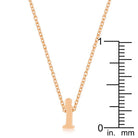 Rose Gold Finish Initial I Pendant - Charming Charlie
