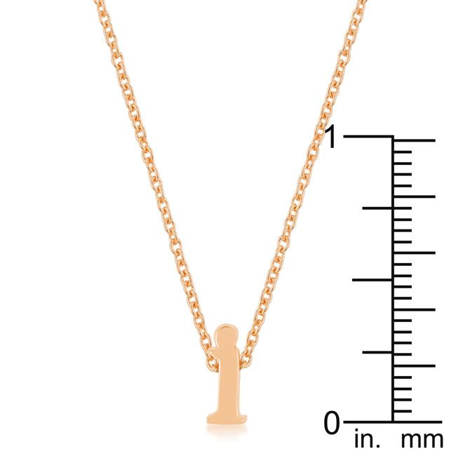 Rose Gold Finish Initial I Pendant - Charming Charlie