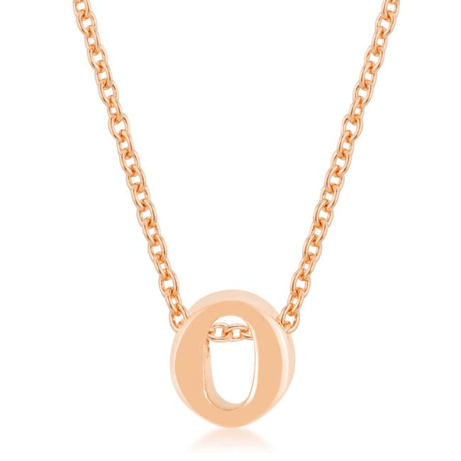 Rose Gold Finish Initial O Pendant - Charming Charlie