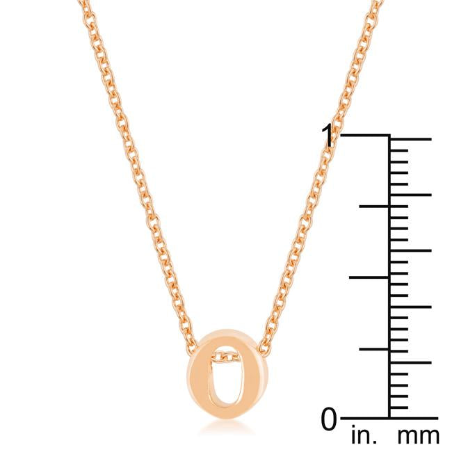 Rose Gold Finish Initial O Pendant - Charming Charlie