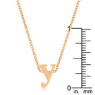 Rose Gold Finish Initial Y Pendant - Charming Charlie