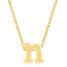 Golden Initial N Pendant - Charming Charlie