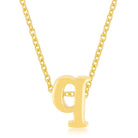 Golden Initial Q Pendant - Charming Charlie