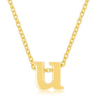 Golden Initial U Pendant - Charming Charlie