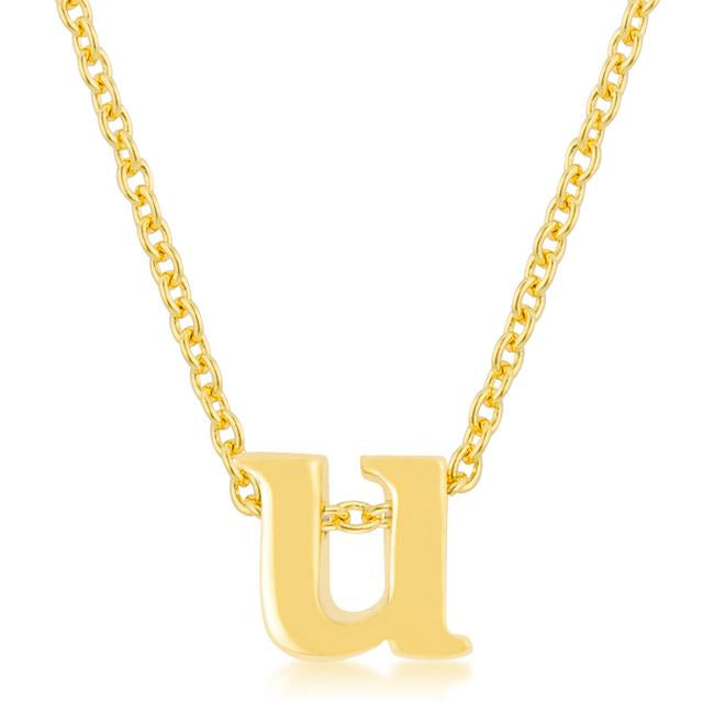 Golden Initial U Pendant - Charming Charlie