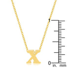 Golden Initial X Pendant - Charming Charlie