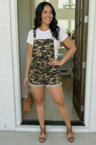 Camo Cutie Short Overalls - Charming Charlie
