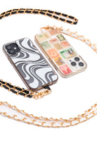 PU Leather Gold Chain Cell Phone Lanyard Set of 2 - Charming Charlie