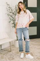 Painting the Roses Color Block Relaxed Top - Charming Charlie
