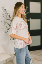 Painting the Roses Color Block Relaxed Top - Charming Charlie