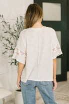 Painting the Roses Color Block Relaxed Top - Charming Charlie