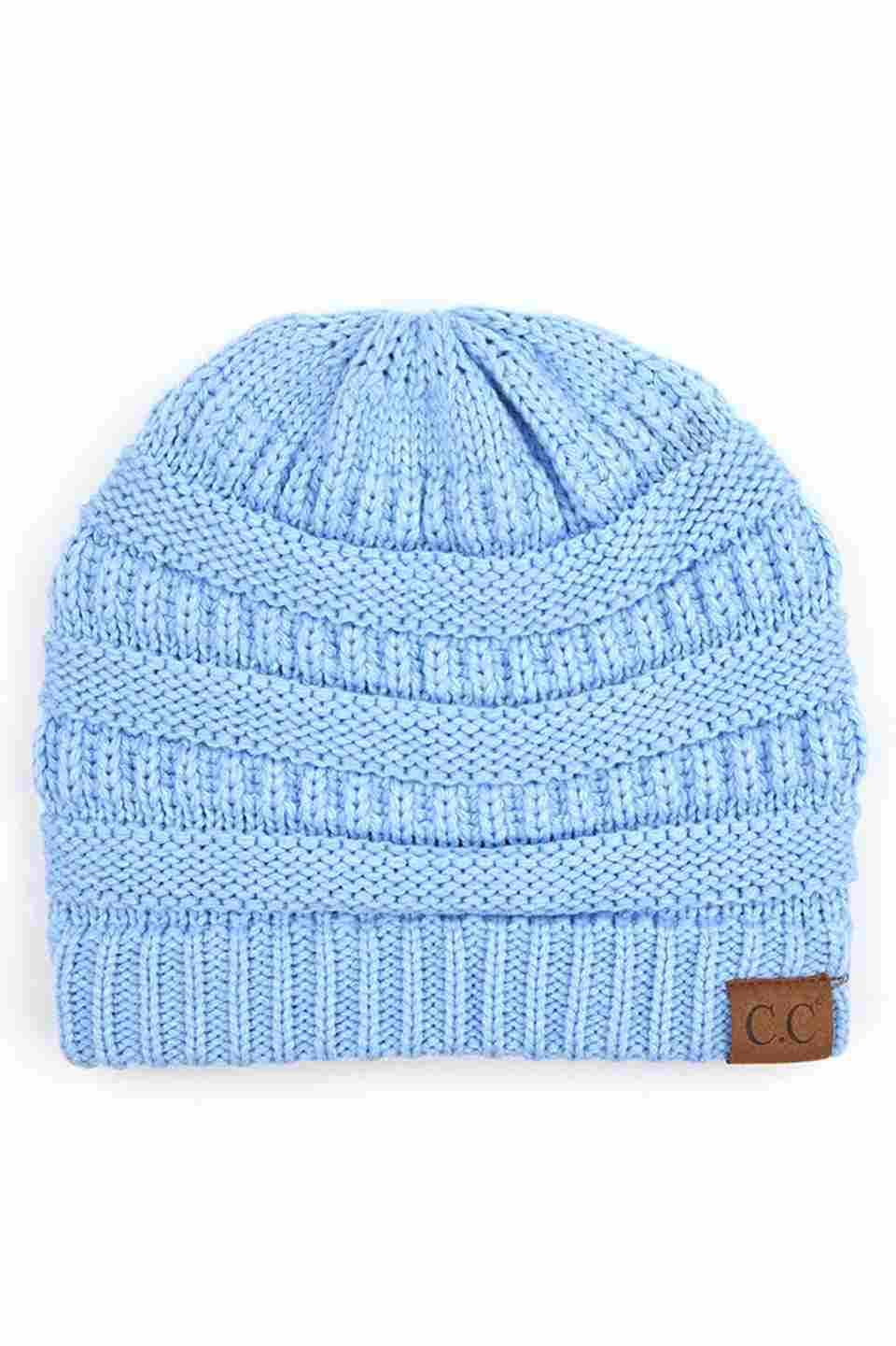 PaleBlue C.C Ribbed Knit Solid Color Beanie offers a timeless design with durable ribbed knitting, ensuring a snug and comfortable fit. Crafted for warmth and versatility, this beanie is perfect for everyday wear, providing reliable protection against cold weather while maintaining a sleek, minimalist style that complements any outfit. Its solid color adds understated appeal, making it an essential accessory for both casual and outdoor use. 