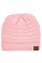 PalePink C.C Ribbed Knit Solid Color Beanie offers a timeless design with durable ribbed knitting, ensuring a snug and comfortable fit. Crafted for warmth and versatility, this beanie is perfect for everyday wear, providing reliable protection against cold weather while maintaining a sleek, minimalist style that complements any outfit. Its solid color adds understated appeal, making it an essential accessory for both casual and outdoor use. 