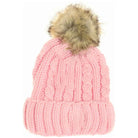 PalePink KIDS Cable Ribbed Fur Pom Beanie offers excellent warmth and comfort for children during cold weather. Made with a durable ribbed knit fabric, it fits snugly to retain heat while allowing breathability. The stylish fur pom adds an elegant touch, making it suitable for daily wear and outdoor activities. This beanie combines practical functionality with refined design, ensuring your child stays protected and looks great throughout the winter season. 