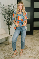Pardon Me Patchwork Puff Sleeve Blouse - Charming Charlie