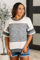 Patch Me If You Can Drop Shoulder Top - Charming Charlie