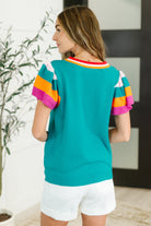 Perfect Playlist Color Block Sleeve Top - Charming Charlie