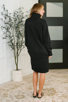Personal Assistant Turtleneck Dress in Black - Charming Charlie