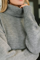 Personal Assistant Turtleneck Dress in Grey - Charming Charlie