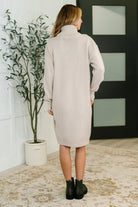 Personal Assistant Turtleneck Dress in Sand Beige - Charming Charlie