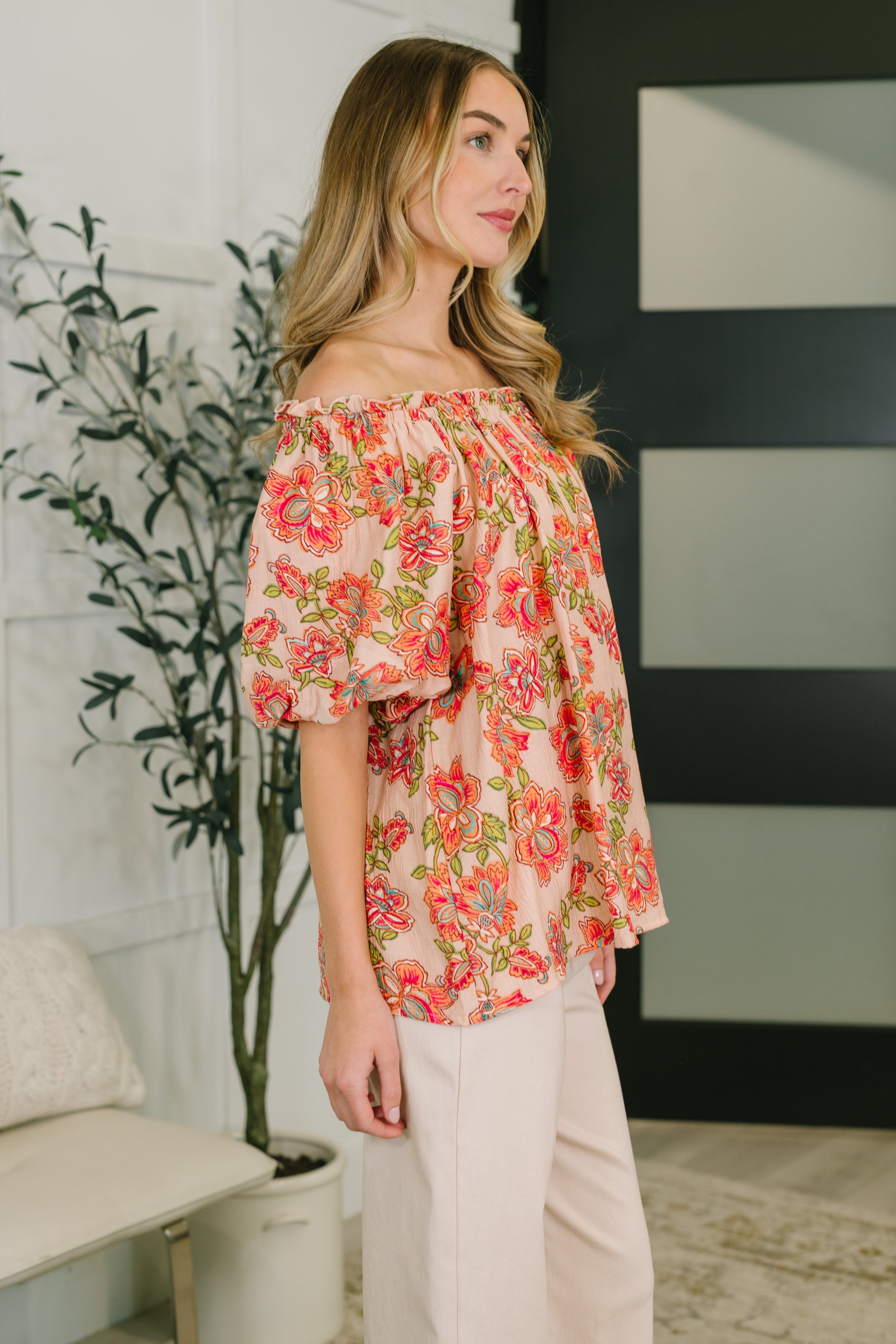 Petal Perfect Off the Shoulder Blouse - Charming Charlie