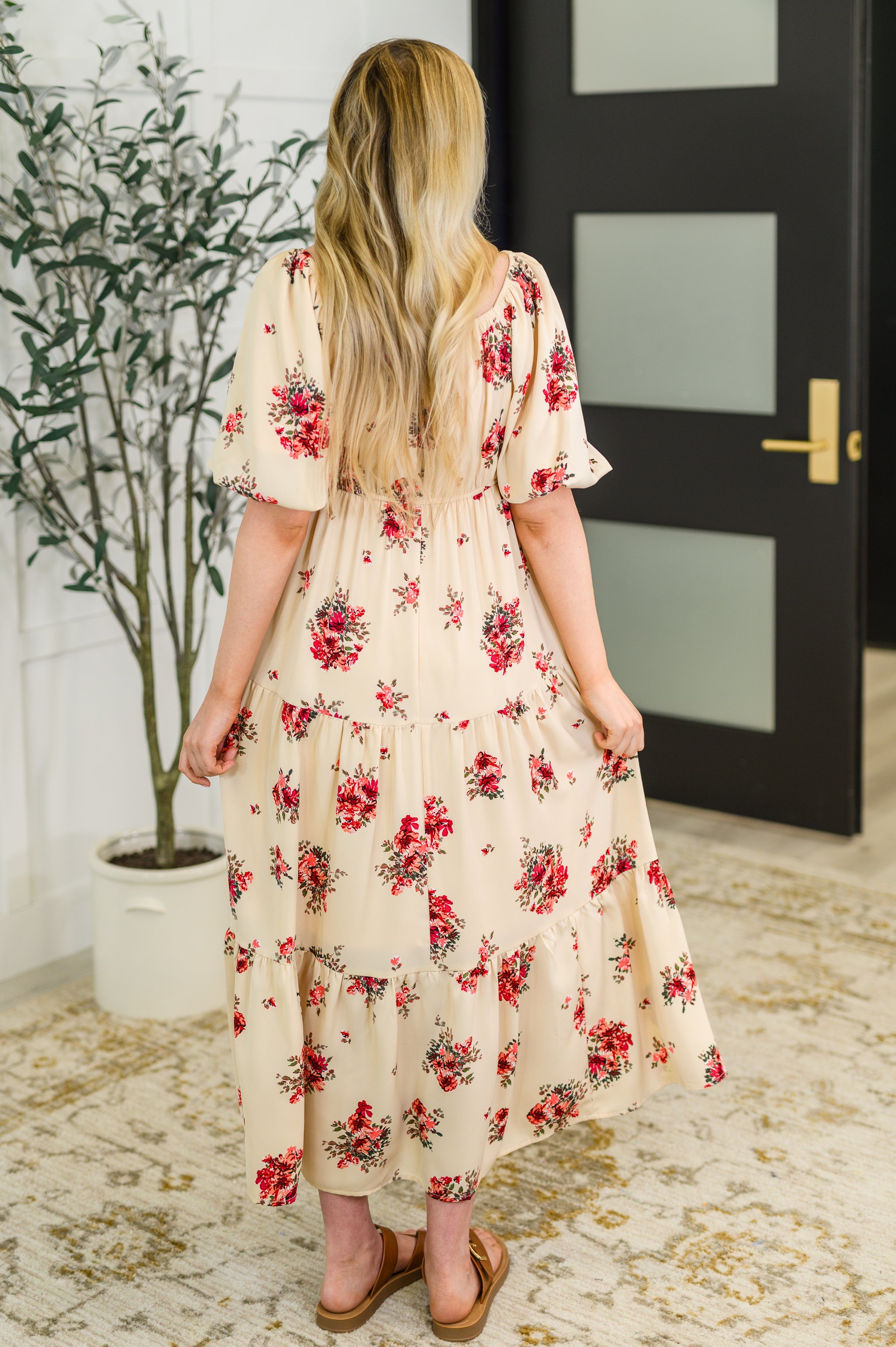Petals & Postcards Balloon Sleeve Dress - Charming Charlie