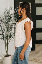 Picnic Petal Lace Detail Top - Charming Charlie