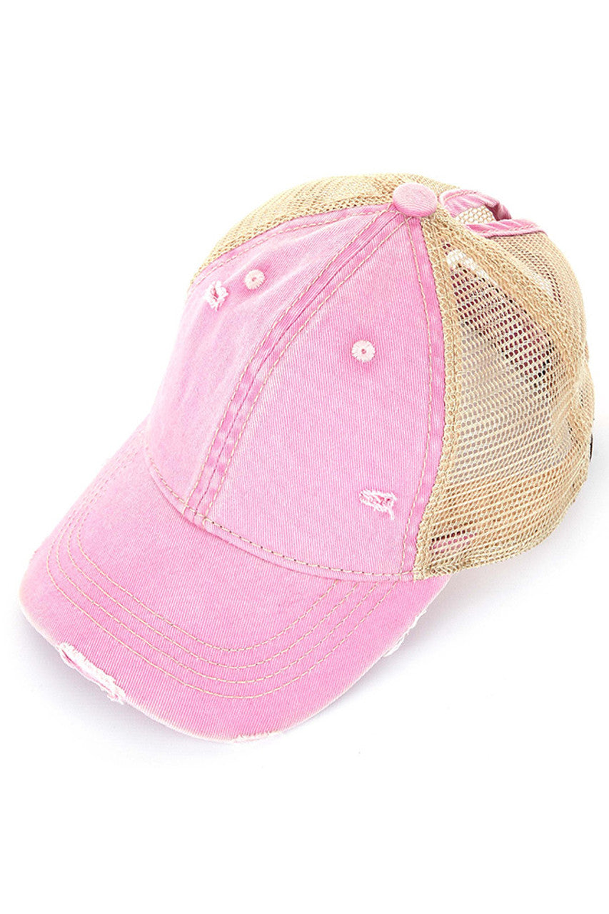 Pink C.C BASEBALL PONYCAP offers a stylish and functional addition to your wardrobe. Made with high-quality materials, it provides both comfort and durability. Its versatile design allows for easy styling and its adjustable strap ensures a perfect fit. A must-have for any fashion-forward individual.